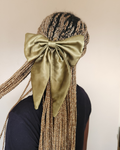 Hair bow (olive green)