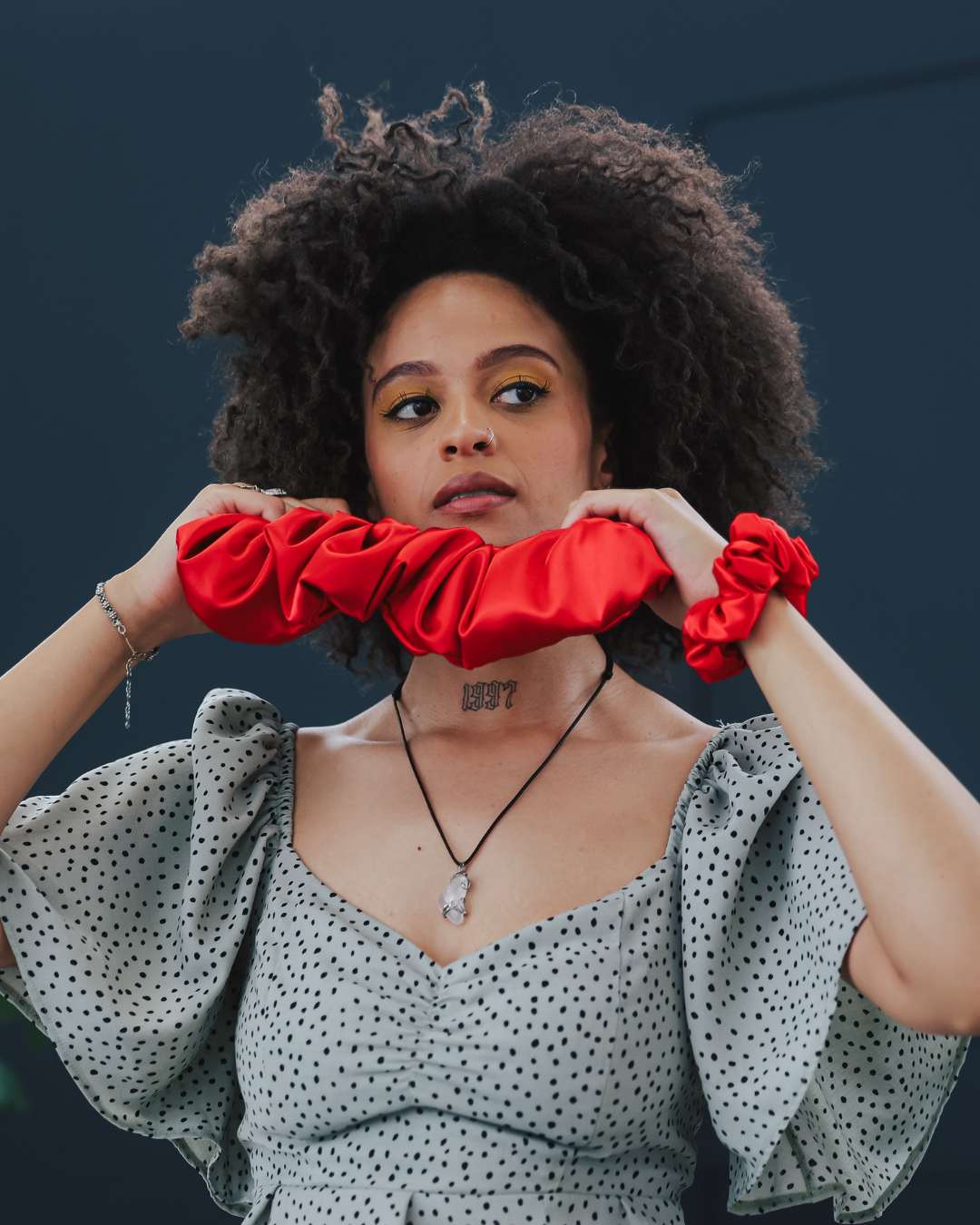 Red Satin Headband (large)