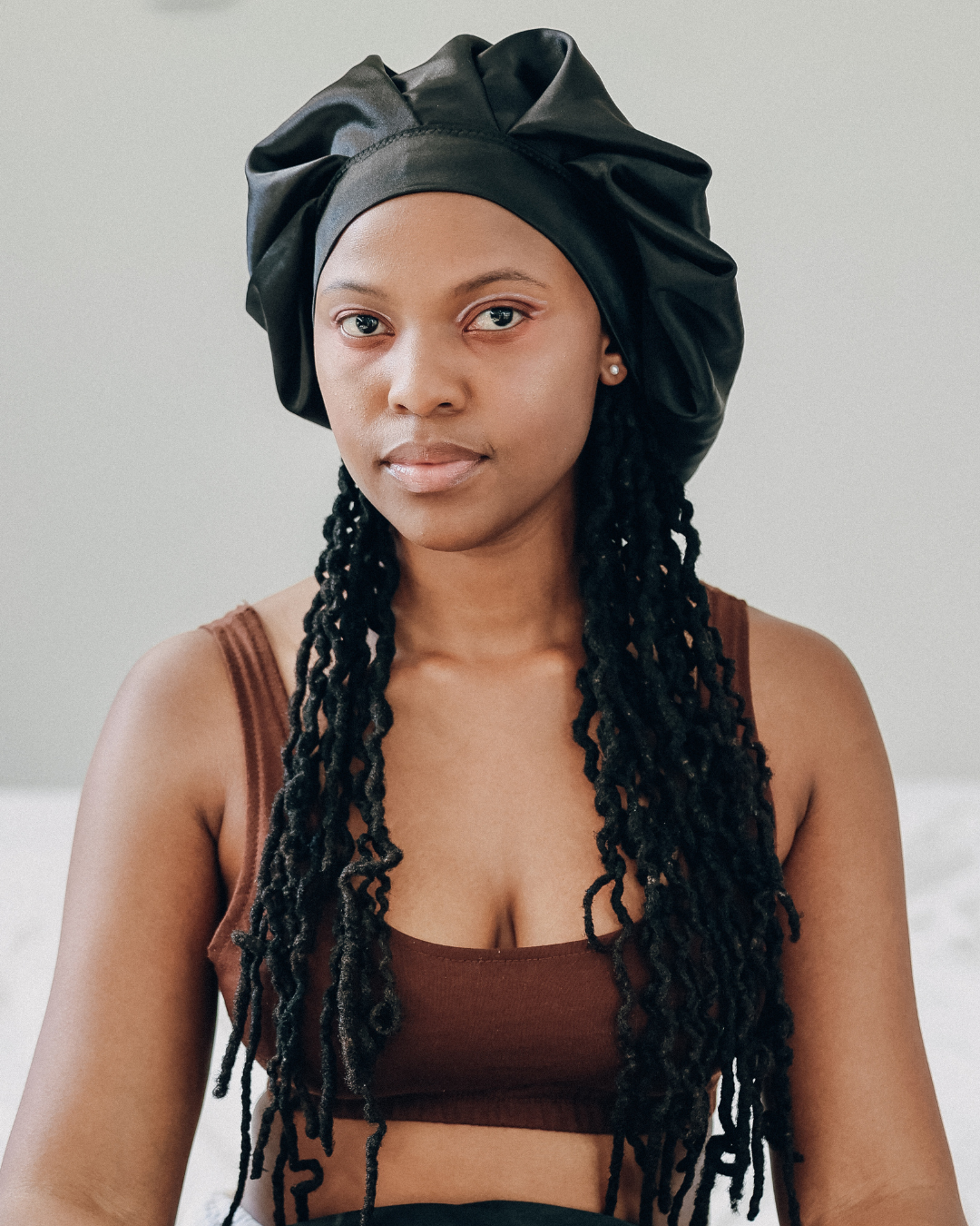 Wrap bonnet (black)
