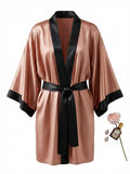 Satin Robe - Amber Night