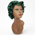 Elastic Ruffle Bonnet - green